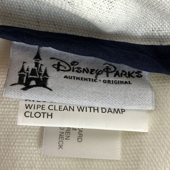 Walt Disney World 1971 Mickey Mouse Large Canvas Tote Bag Navy Souvenir - Picture 4 of 5